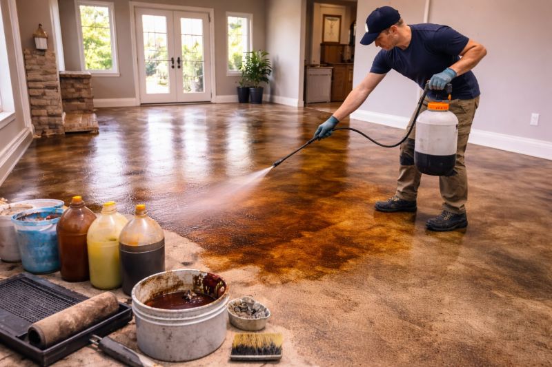 Interior Concrete Staining in Corpus Christi, TX