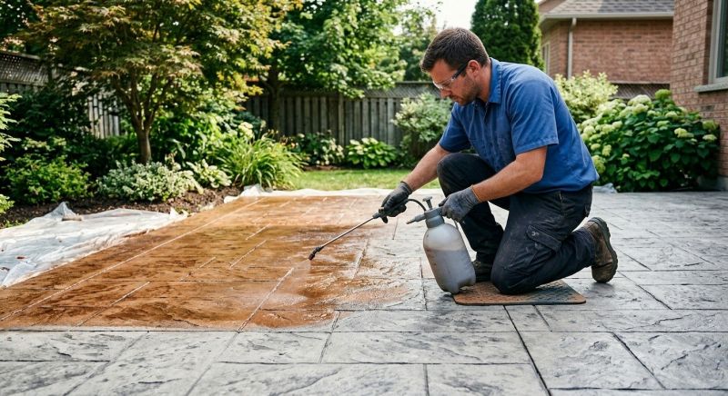 Cement Staining in Frisco, TX