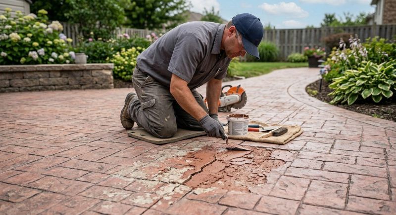 Decorative Concrete Repair in Fredericksburg, VA