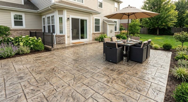 Stamped Concrete Patio Installation in Corpus Christi, TX